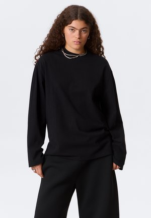 Weekday OVERSIZED LONG SLEEVE - T-shirt à manches longues - black