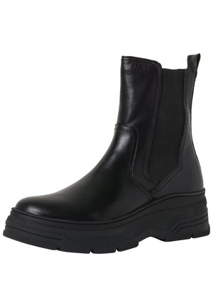 CHELSEA - Platform ankle boots - black nappa