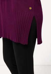 Ulla Popken STEHKRAGEN LANGARM - Strickpullover - pink berry