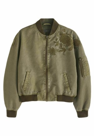 EMBROIDERED  - Bomber tipa jaka - khaki green