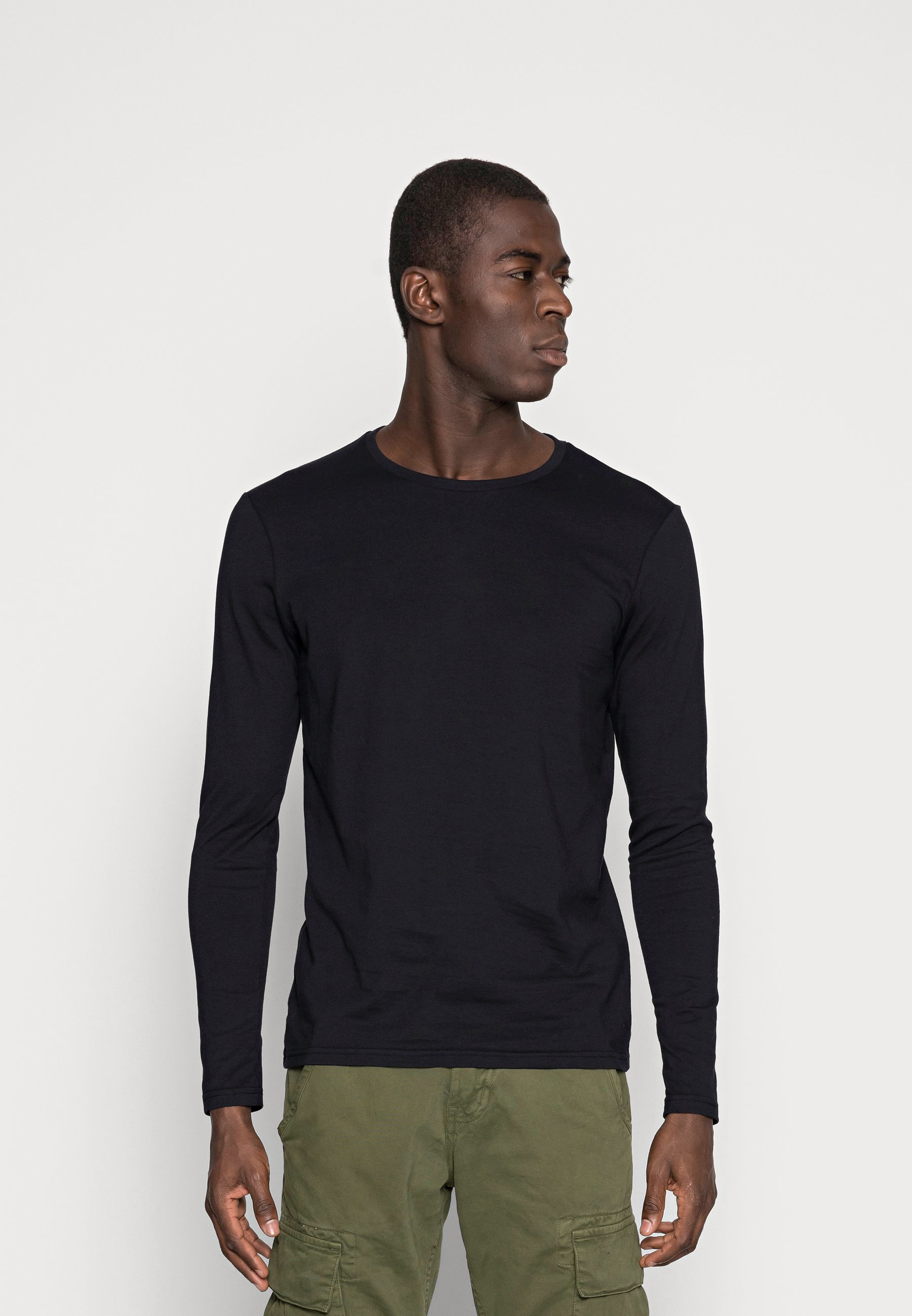 Pier One 2 PACK - Maglietta a manica lunga - black/nero - Zalando.it