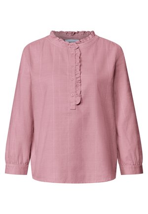 Street One, LANGARM CORDBLUSE MIT RÜSCHENDETAILS - Bluse - vintage blush