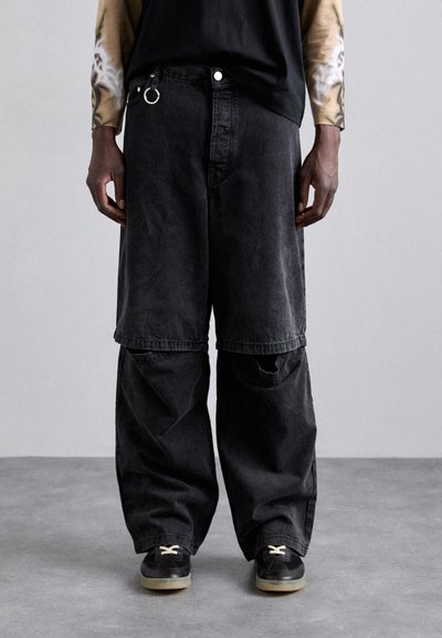 Études NOCTURNE - Džíny Relaxed Fit - black washed
