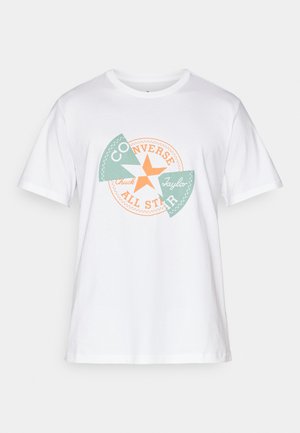 CHUCK PATCH DISTORT UNISEX - Camiseta estampada - white