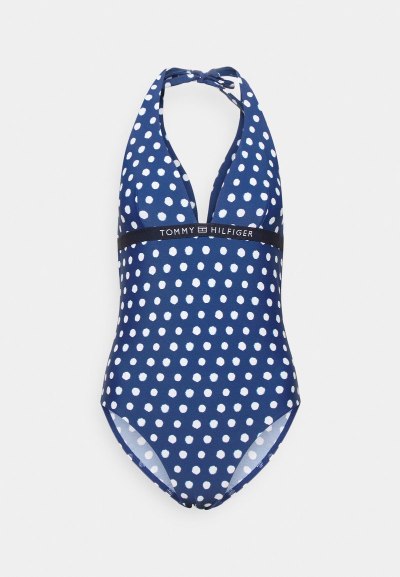Tommy Hilfiger HALTER ONE PIECE Swimsuit dark blue Zalando.de