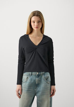 ONLLIVE LOVE V-NECK HOOD - Hanorac - black