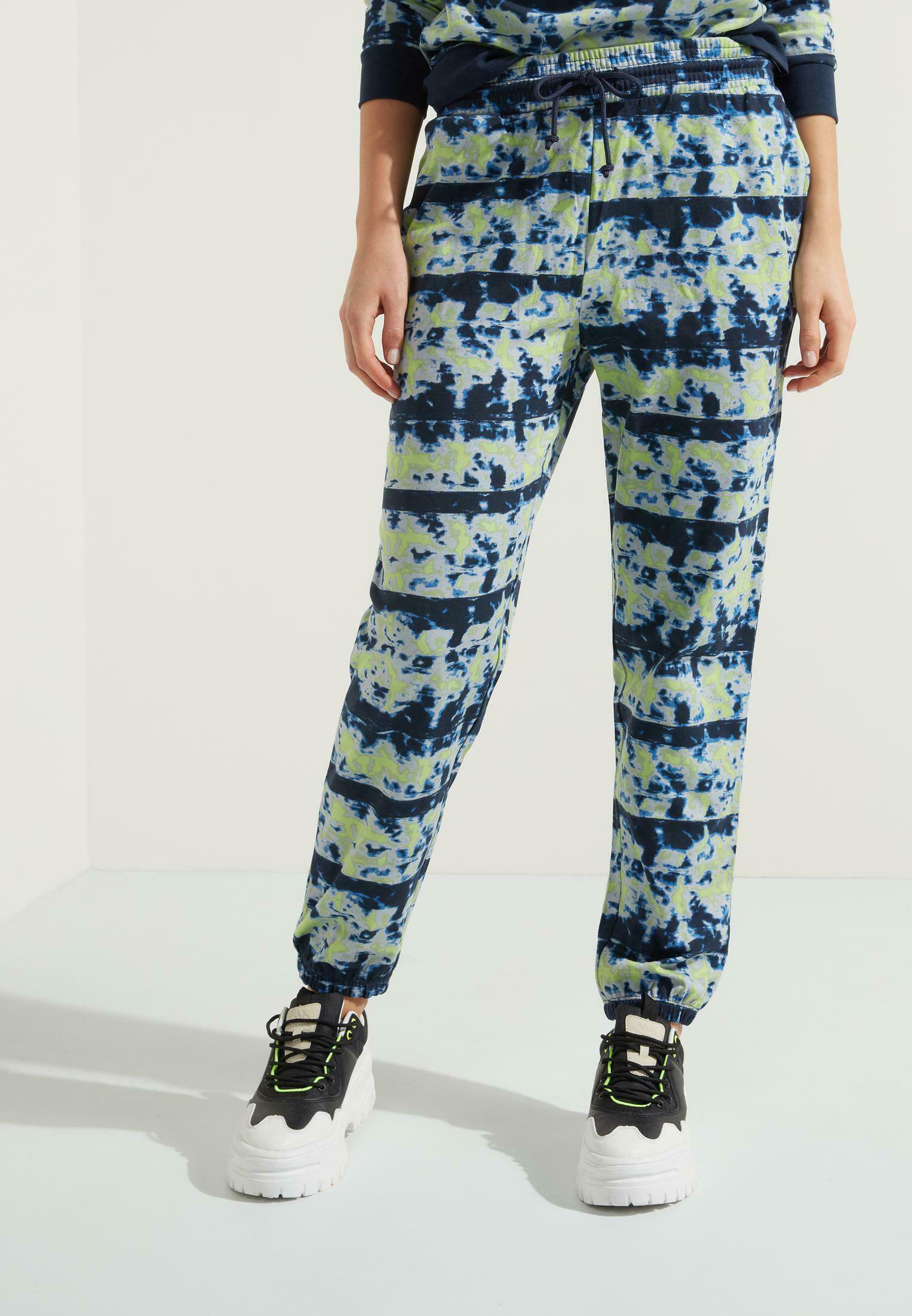 Tezenis MIT PASPELTASCHEN - Pantaloni sportivi - blu st.tie\u0026dye  stripes/lilla - Zalando