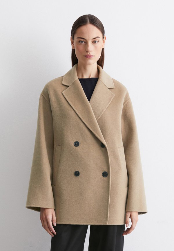 CABAN REAL DOUBLEFACE WORKMANSHIP WELT POCKETS - Short coat - deep sand