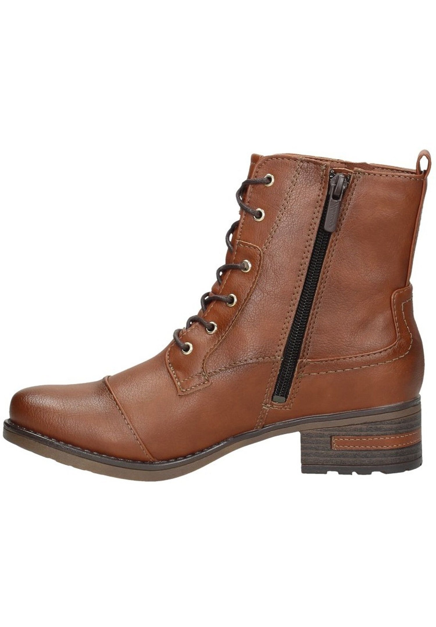 Mustang Cowboy/biker ankle boot cognac Zalando