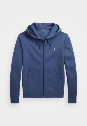 Polo Ralph Lauren DOUBLE KNIT FULL ZIP HOODIE - Sweatjakke - derby blue heather
