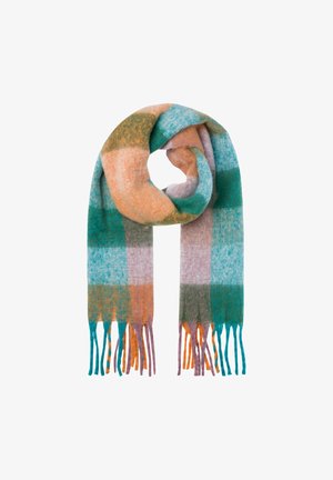 MIT FRANSEN KARIERT - Scarf - orange
