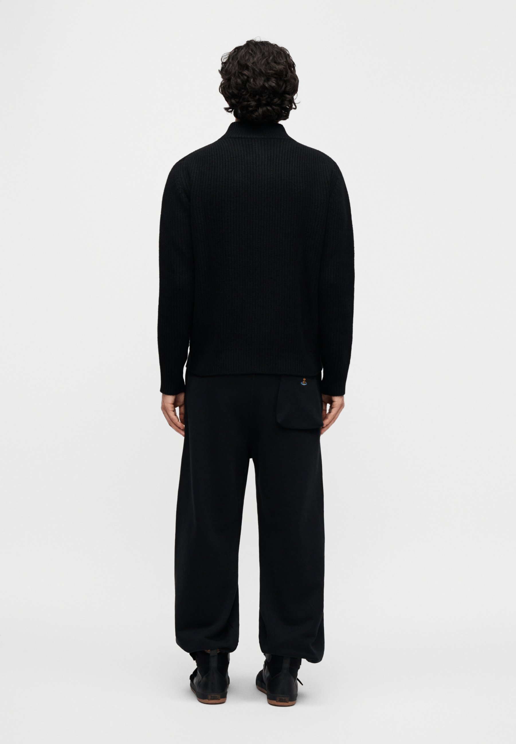 Vivienne Westwood FISHERMAN ZIP UP - Cardigan - black - Zalando.co.uk