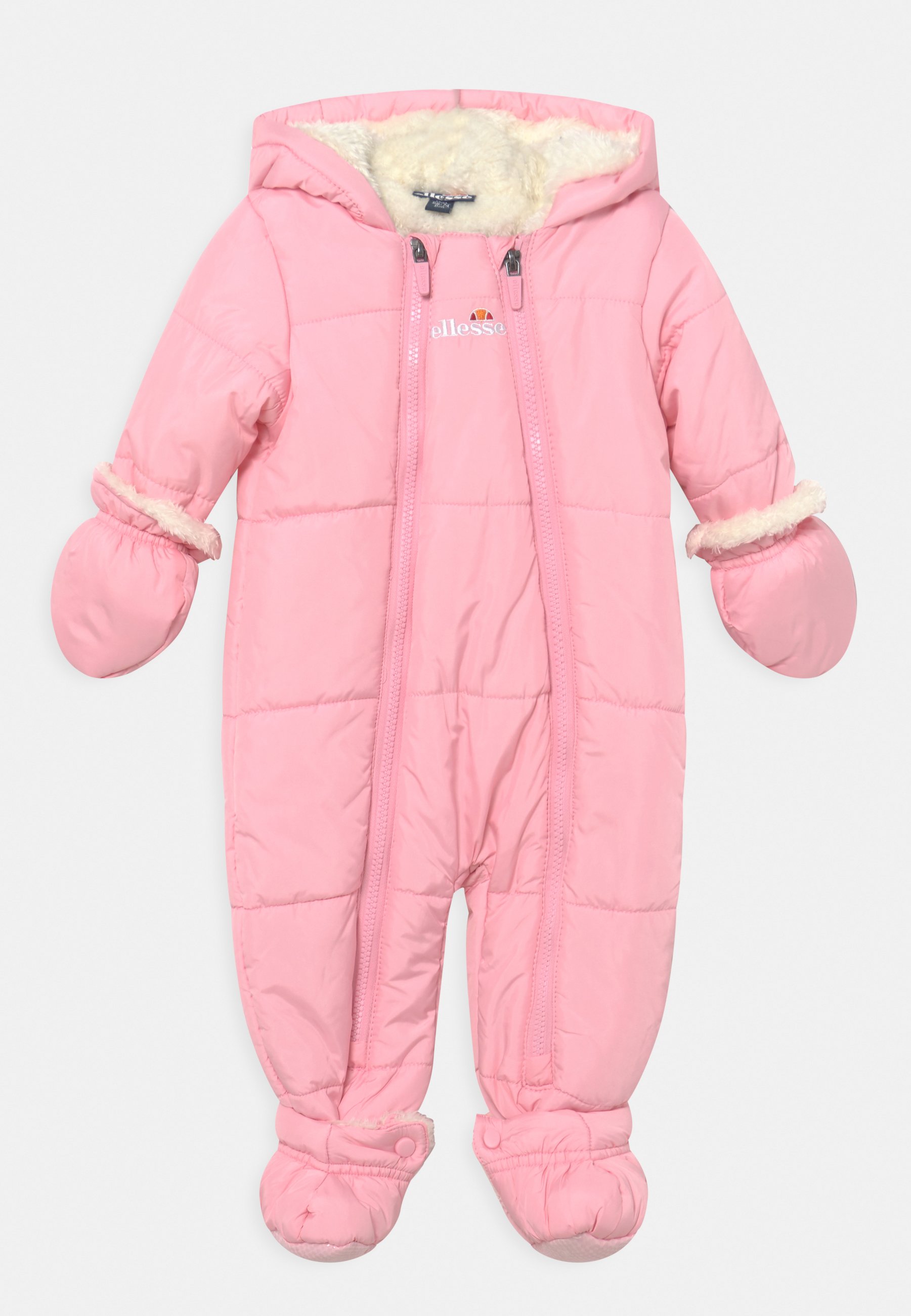 light pink snowsuit