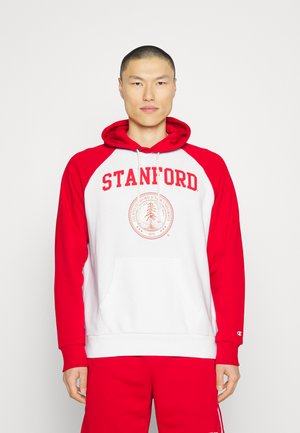HOODED - Hoodie - white/red