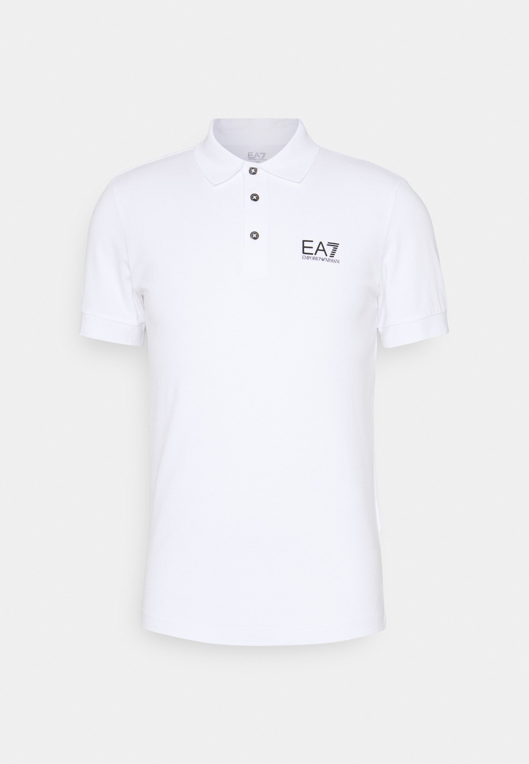 white ea7 polo