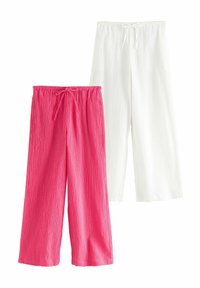 Next TALL FIT - WIDE TEXTURED 2 PACK - Hlače - pink white