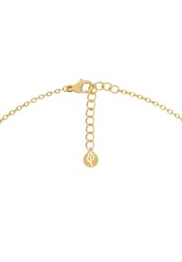 Bracciale in oro con chiusura a granchio, lunghezza regolabile e charm circolare dal design minimalista. Texture liscia su tutta la superficie.