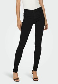 ONLY ONLRAIN MITTLERE TAILLE - Oprijete (skinny) kavbojke - black denim
