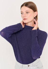 Jimmy Key HALF TURTLENECK LONG SLEEVED PLAIN - Camicetta - purple