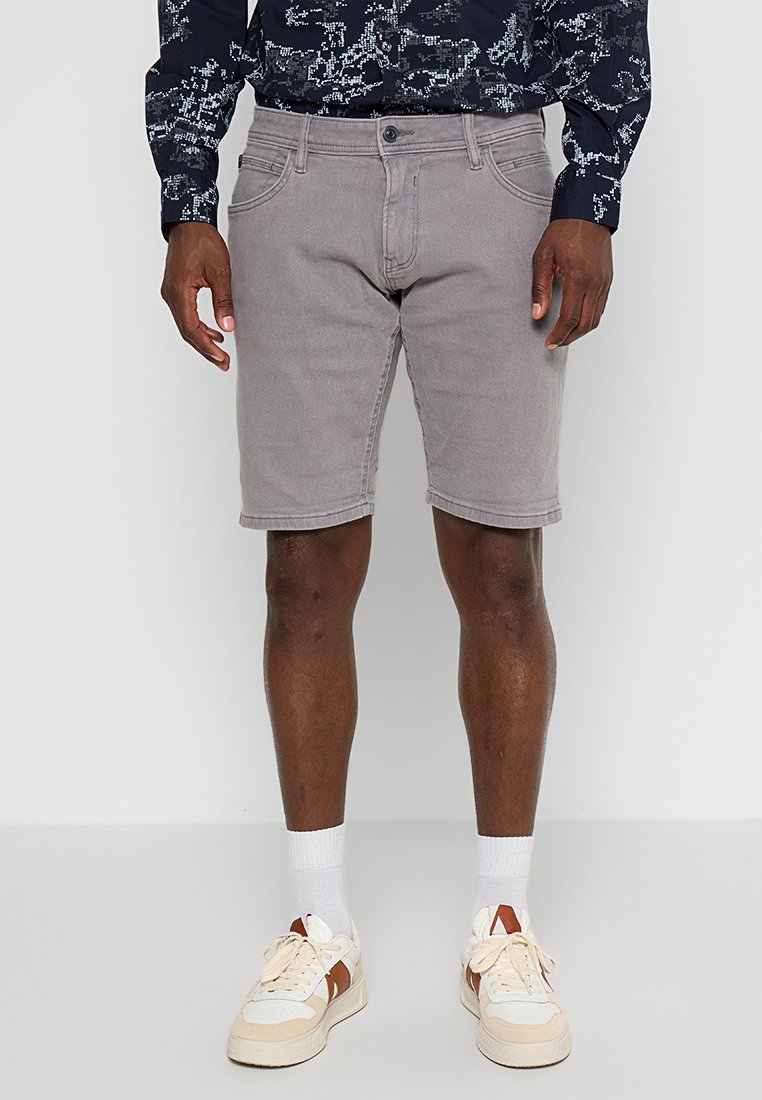 Tom Tailor Denim Jeansshort lichtgrijs