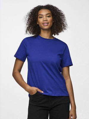 Pieces PCRIA SOLID TEE - T-paita - mazarine blue