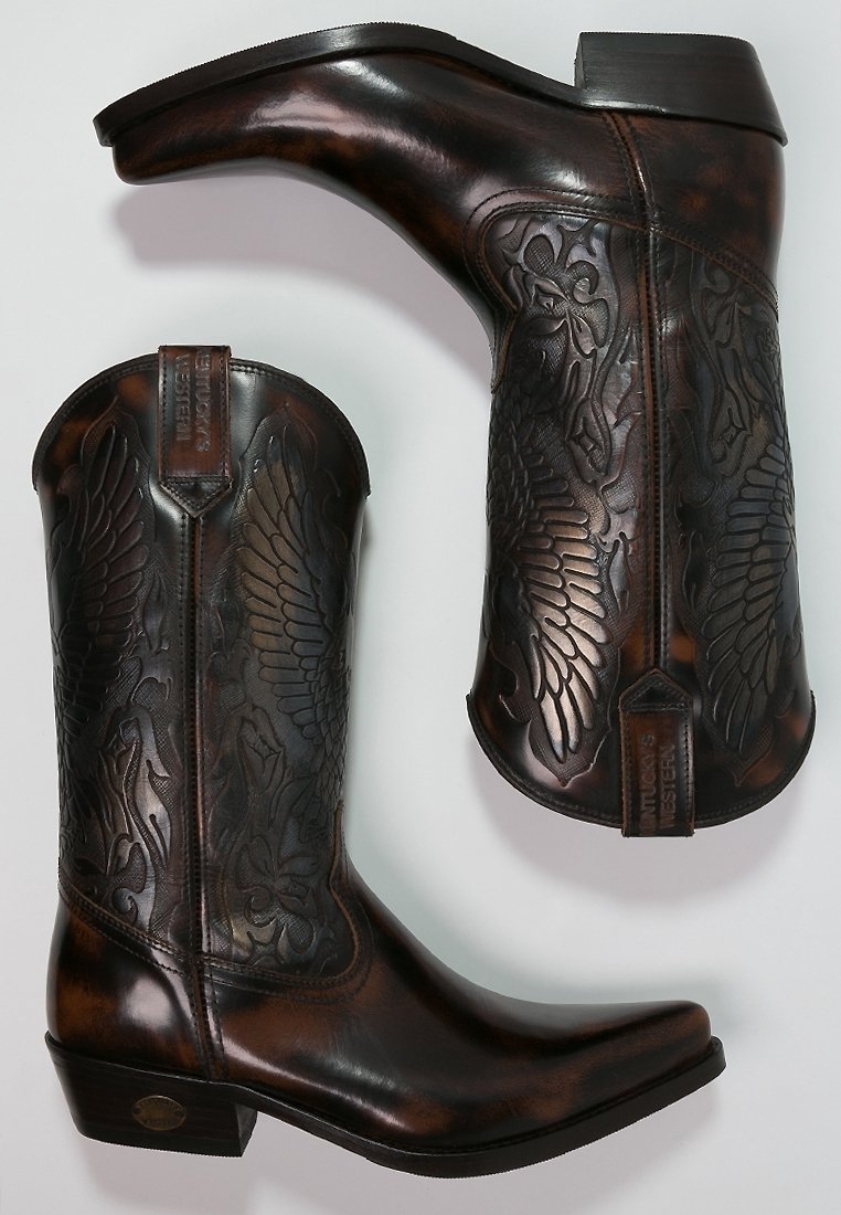 Kentucky's Western Cowboy/Biker boots - brown - (Pre-owned