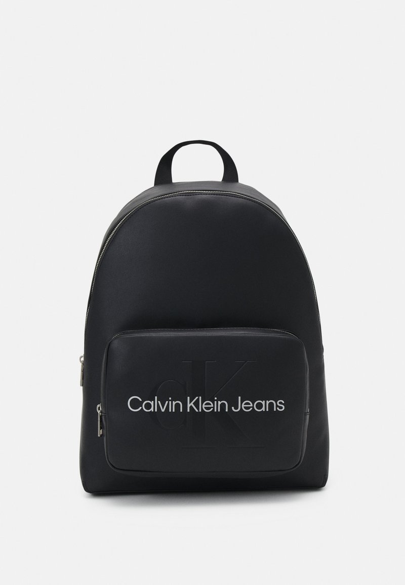 Calvin Klein Jeans SCULPTED CAMPUS MONO UNISEX - Zaino - black/metallic