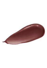 Campione di liquido malva scuro con una consistenza liscia e lucida, bordo affusolato e una leggera lucentezza, ideale per l'uso in cosmetici o nell'arte.