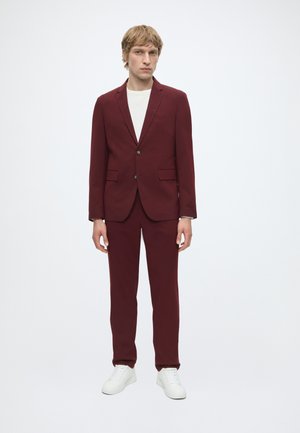 Lindbergh PLAIN MENS SUIT  - Completo - bordeaux mel