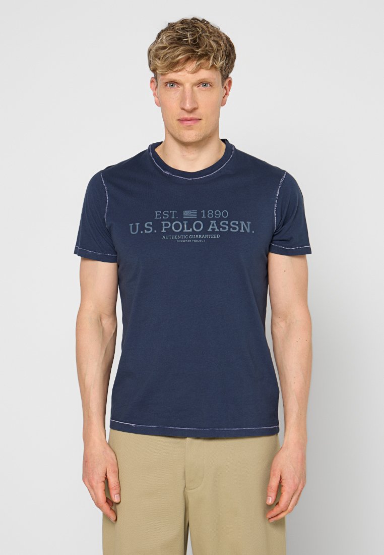 U.S. Polo Assn. T-shirt print blauw