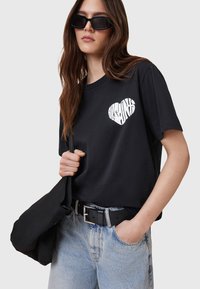 AllSaints POSTER BF TEE - Camiseta estampada - black