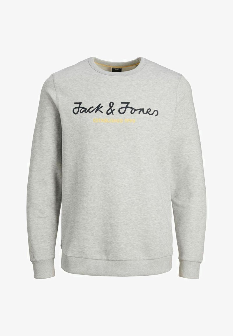 Jack & Jones Junior JCOBERG CREW NECK - Sweatshirt - light grey melange