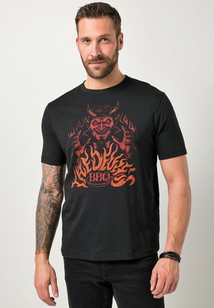 HALF-SLEEVE GRILL UP TO SIZE 8 XL - T-Shirt print - black