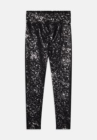 Nike Performance DF ONE UNISEX - Leggings - black/metallic silver