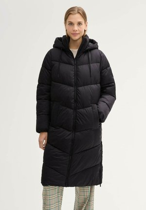 PUFFER MIT ABNEHMBARER KAPUZE - Winter coat - deep black