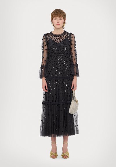 Needle & Thread GLISTEN TIERED GOWN - Galajurk - graphite