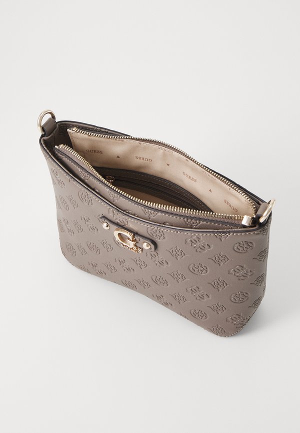 GERTY CROSSBODY TOP ZIP - Cross body bag - dark taupe2