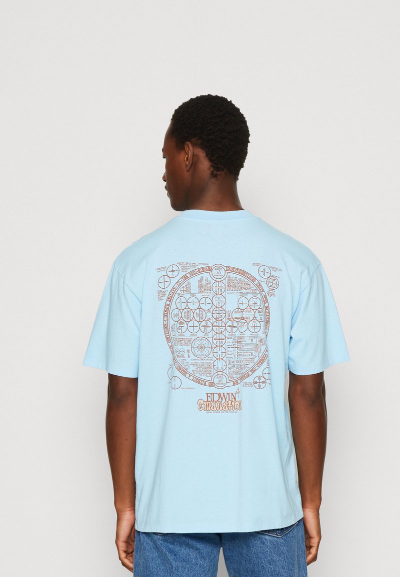 Edwin EMANATION UNISEX TShirt print sky blue/hellblau Zalando.ch