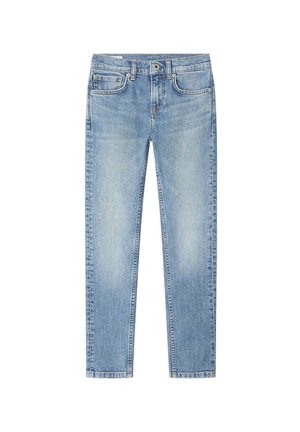 Pieguloša piegriezuma džinsi - medium light blue