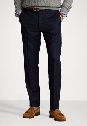 SLIM FIT WOOL TWILL TROUSER - Pantalón de traje - classic navy