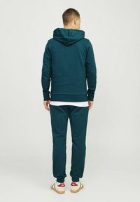 Jack & Jones LOGO  - Jersey con capucha - deep teal