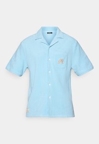 BOSCO BUTTON UP - Nyomott mintás póló - light blue