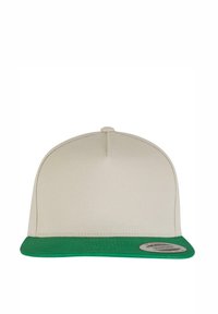 Flexfit CLASSIC 5 PANEL SNAPBACK - Cap - beige green