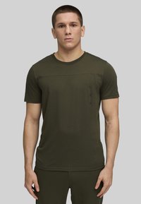 Puma - TECH TRIBLEND TEE - T-shirts basic - dark olive Miniaturebillede 1