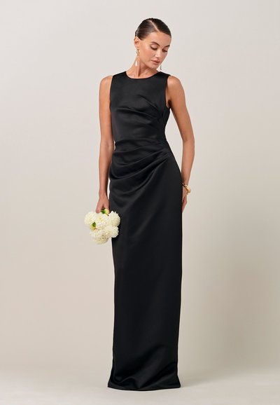 lipsy empire bridesmaid maxi dress Pleated Chiffon A-Line Sleeveless Bridesmaid Dress