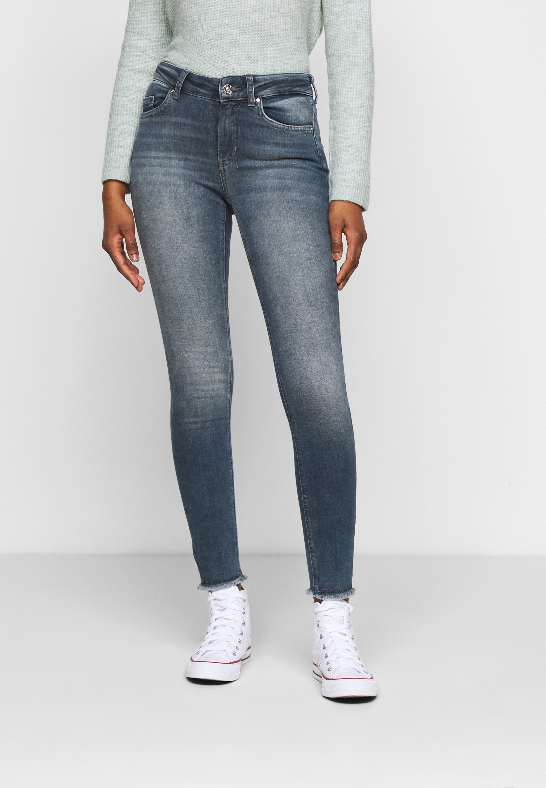 ONLY Petite ONLBLUSH LIFE - Jeans Skinny Fit - special blue grey denim/blu  denim - Zalando.it