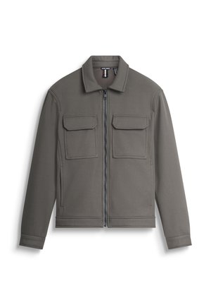 REGULAR FIT MOTIF WITH LOGOED BADGE - Leichte Jacke - khaki
