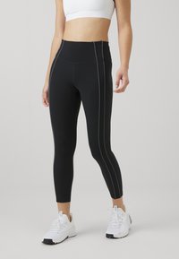 Nike Performance ONE 7/8 TRIM - Leggingek - black/iron grey