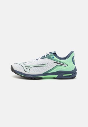WAVE EXCEED TOUR 6 AC - Multicourt tennis shoes - white/india ink/neo mint