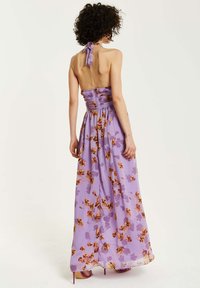 Liquorish FLORAL HALTER NECK - Maxi dress - purple